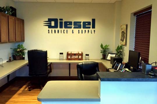 Reception Area at Diesel Service & Supply Office