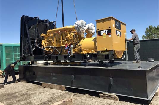 Large Generator Packages Require Disassembly for Shipping