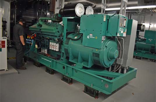 Indoor Emergency Generators Configured for Parallel Operation