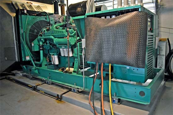 Cummins Generator Installed Inside a Facility