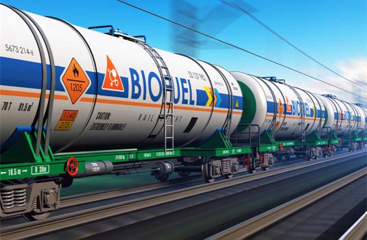 Biofuel Transported by Rail Cars