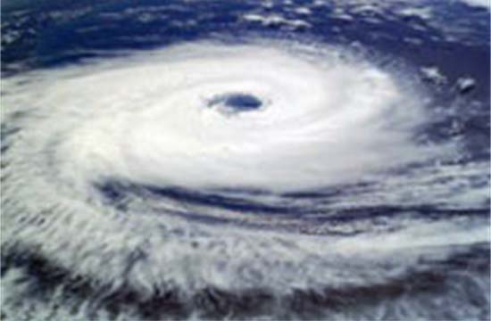 Photo of Hurricane Taken from Space