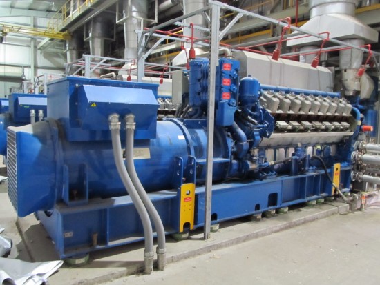 2925 kW Wartsila Generators that power the plant