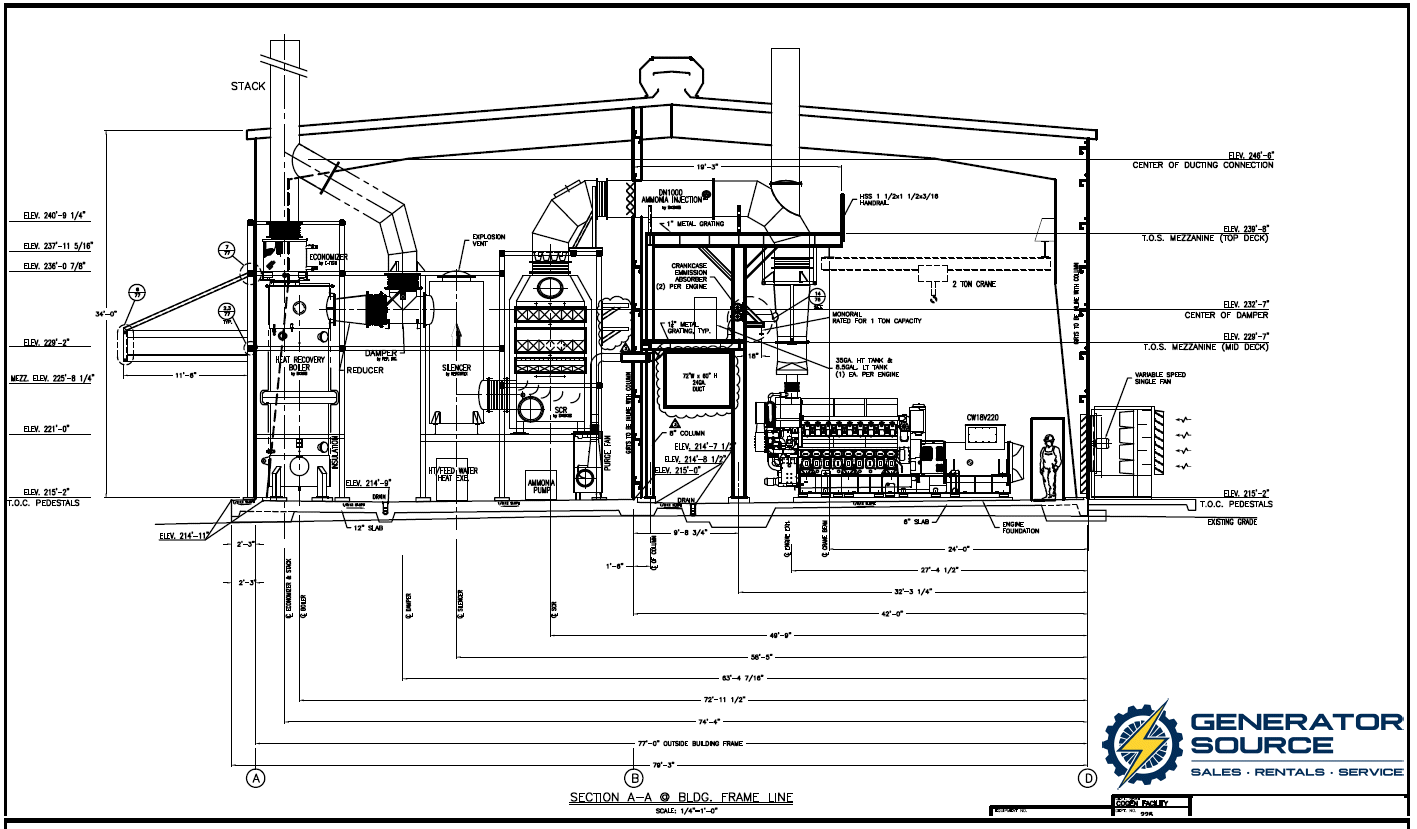 Natural Gas Power Plant schematic 1