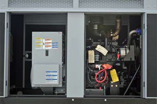 Engine, Alternator & Circuit Breaker MTU 30 kW Generator