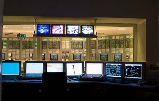 Nuclear Power Plant Control Room with Automation